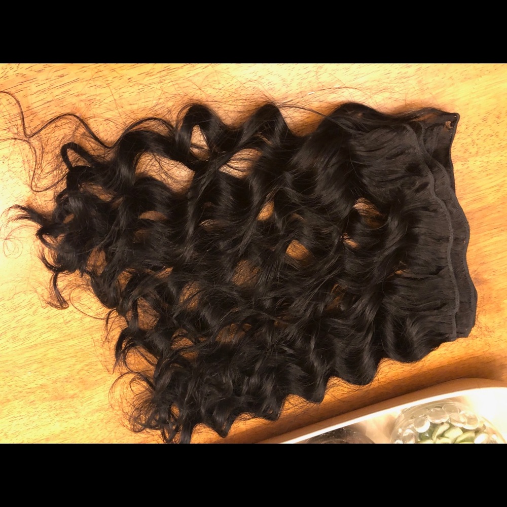 IndiRemi Premium Virgin Hair Extensions 18” Black - Picture 4 of 8